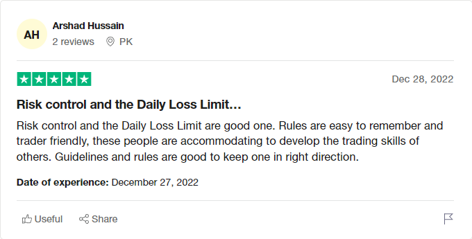 risk control and daily loss limit - trade the pool on trustpilot